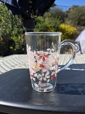 Starbucks Japan 2008 Sakura Glass Mug NWOT Rare